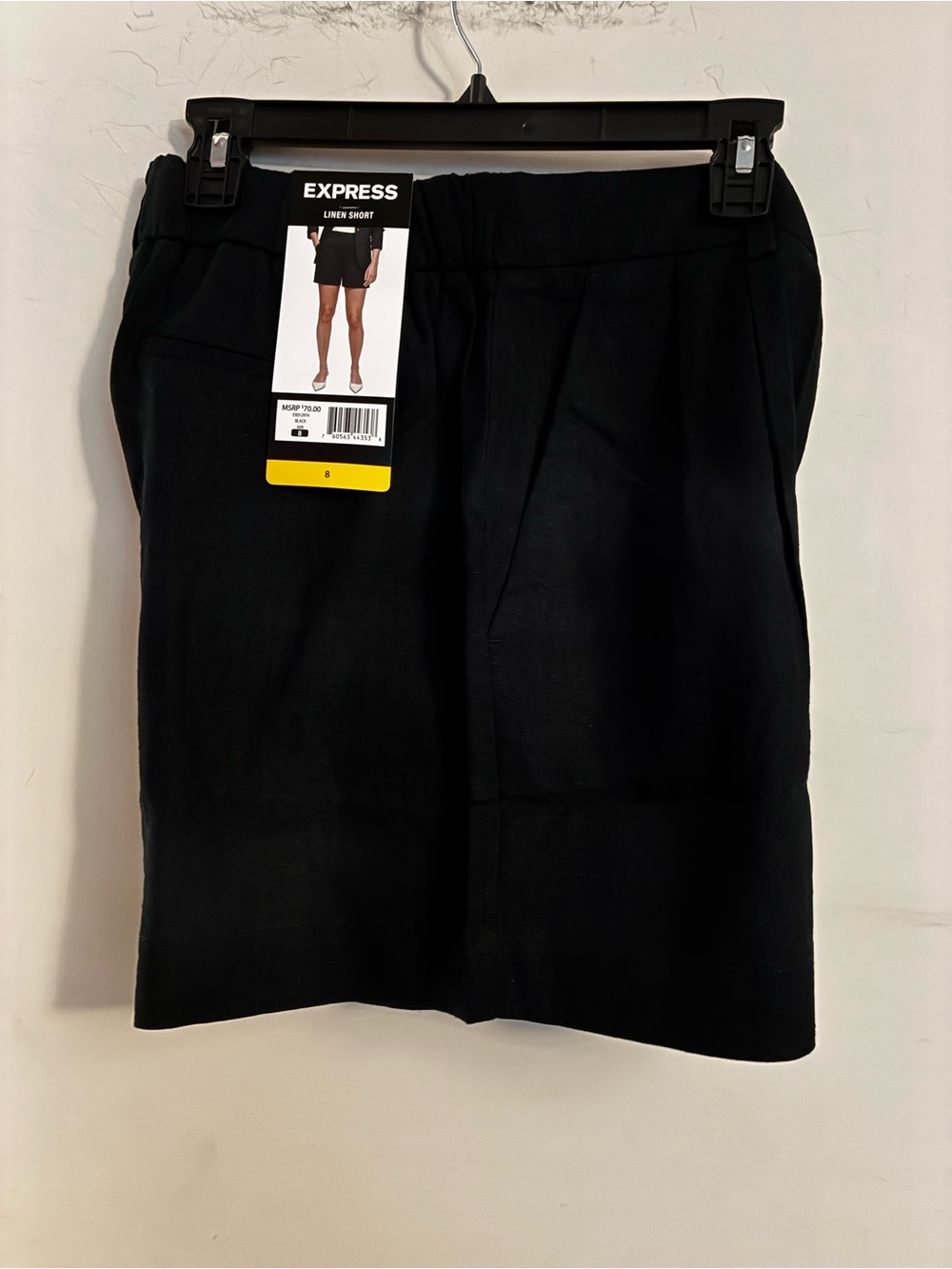 Express Women’s Flat Front Linen Blend Short